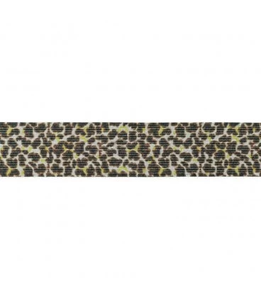 Lille leopard glimmer elastik 4 cm