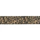 Leopard med glimmer elastik 4 cm