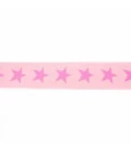 Salmon/lyserød stjerne elastik 4 cm
