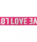 Fuchsia LOVE elastik 4 cm