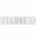Hvid LOVE elastik 4cm