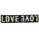 Guld LOVE elastik 5cm