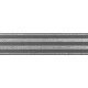 Undertøjselastik 40 mm (4 cm) grå med sølv striber – bred elastik til undertøj og linning
