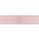 
Undertøjselastik 40 mm (4 cm) rosa med sølv striber – bred elastik til undertøj og linning
