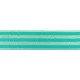 Undertøjselastik 40 mm (4 cm) mint med sølv striber – bred elastik til undertøj og linning
