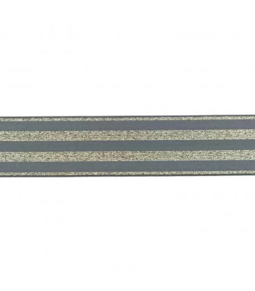 undertøjselastik 40 mm mørkeblå med guld striber bred elastik til undertøj