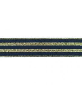 Navy med guld striber 4cm