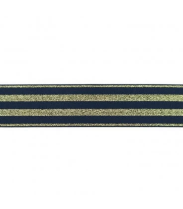 Navy med guld striber 4cm