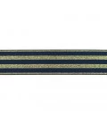 undertøjselastik 40 mm navy med guld striber bred elastik til undertøj