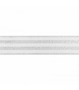 undertøjselastik 40 mm råhvid med guld striber bred elastik til undertøj og boxershorts