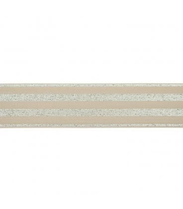 undertøjselastik 40 mm sand med guld og sølv striber bred elastik til undertøj og boxershorts