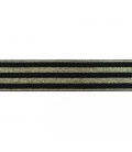 undertøjselastik 40 mm sort med guld striber bred elastik til undertøj og boxershorts