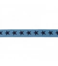 Jeans blå stjerneelastik 2cm