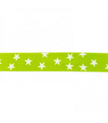 Lime stjerneelastik 2,5 cm