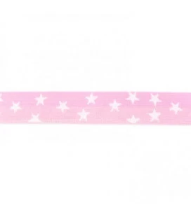 lyserød stjerneelastik 2,5cm