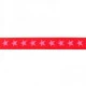 Rød stjerneelastik 2cm
