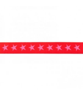 Rød stjerneelastik 2cm