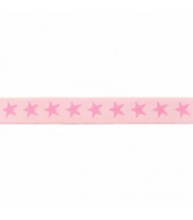 Lyserød stjerneelastik 2 cm