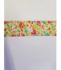 LIME elastik med blomster 4cm