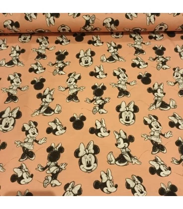 MINNIE PÅ GAMMELROSA LICENPRINT