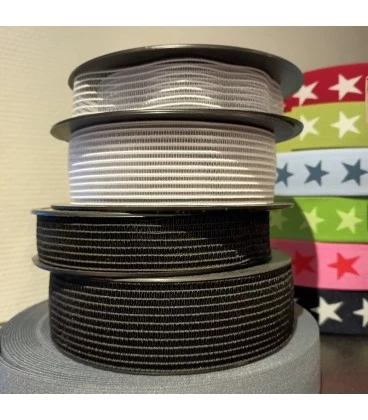 Smock elastik Sort 30 mm (3 cm) – bred stige elastik til kjoler og taljer
