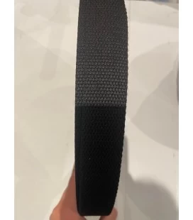 Gjordbånd 32 mm mellemgrå – kraftigt taskebånd 80% bomuld
