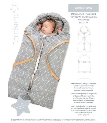 Minikrea 90902 - Babylift & bærepose symønster