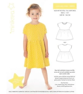Minikrea 33013 - Kjole symønster til børn - Str. 2-10 år