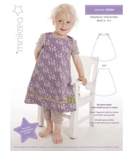 Minikrea 50004 - Spencerkjole symønster til børn - Str. 0-10 år