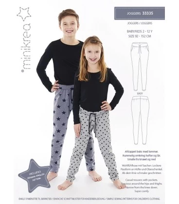 Minikrea 33335 - Joggers symønster til børn - Str. 2-12 år