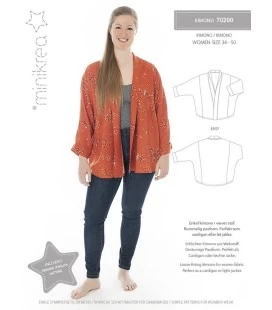 Minikrea 70200 - Kimono - Symønster til dame str. 34-50 