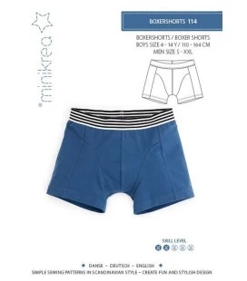 Minikrea 114 - Boxershorts til dreng & mand - Str. 4år - XXL