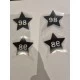 11 STK STRYGEMÆRKER I STØRRELSE 98 SORT 