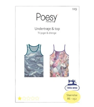 UNDERTRØJE OG TOP POESY PATTERNS NR. 119