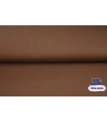 støvet brun rundstrikket rib bomuldsrib til halskanter og kanter