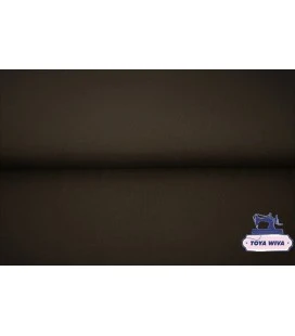 mørk brun rundstrikket rib bomuldsrib til halskanter og kanter