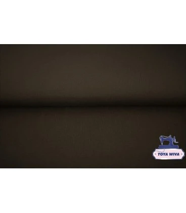 mørk brun rundstrikket rib bomuldsrib til halskanter og kanter