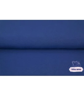 kongeblå rundstrikket rib royal blue bomuldsrib til kanter