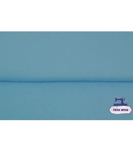 lys blå rundstrikket rib bomuldsrib til halskanter og kanter