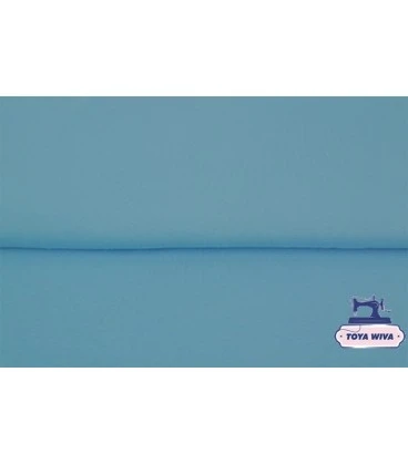 lys blå rundstrikket rib bomuldsrib til halskanter og kanter