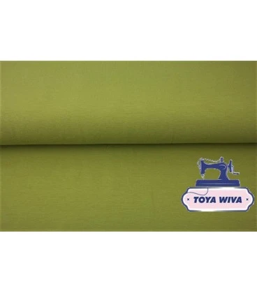 khaki rundstrikket rib bomuldsrib til kanter og halsrib