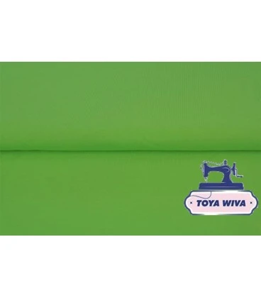 lys grøn rundstrikket rib bomuldsrib til kanter