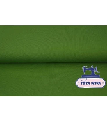 Økotex 100 ensfarvet bomuldsjersey 220 g/m² – Græs grøn
