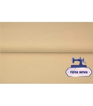 Økotex 100 ensfarvet bomuldsjersey 220 g/m² – Latte Macchiato
