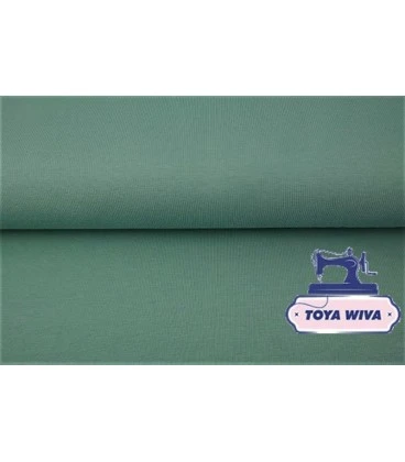 Økotex 100 ensfarvet bomuldsjersey 220 g/m² – Mørk mint
