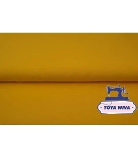 ochre rib karry rundstrikket bomuldsrib til kanter