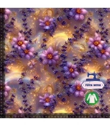 RANKE AF LILLA BLOMSTER BOMULDSJERSEY