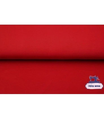 Økotex 100 ensfarvet bomuldsjersey 220 g/m² – Mørk rød
