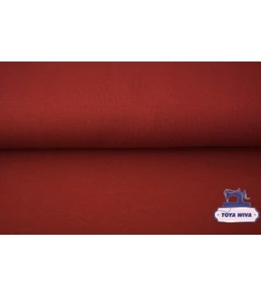 Økotex 100 ensfarvet bomuldsjersey 220 g/m² – Sten rød
