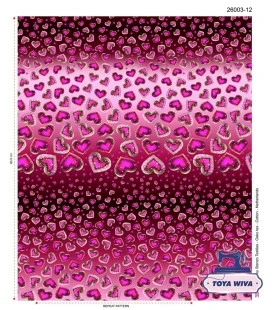 PINK HJERTER FRENCH TERRY BØRSTET BAGSIDE